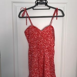 Red Floral Dress
